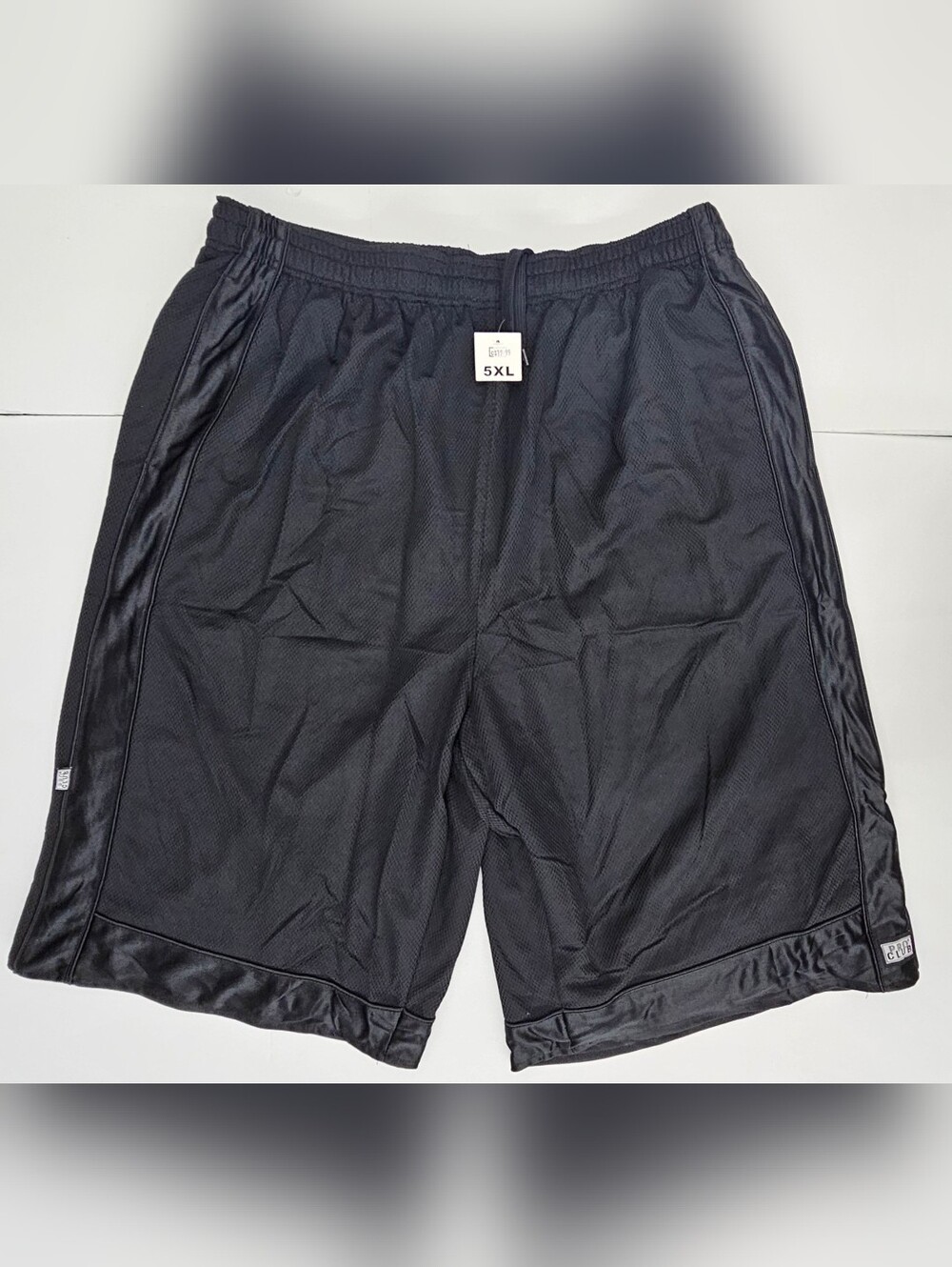 Pro Club Men's Heavyweight Mesh Basketball Shorts 5XL All Black NWT